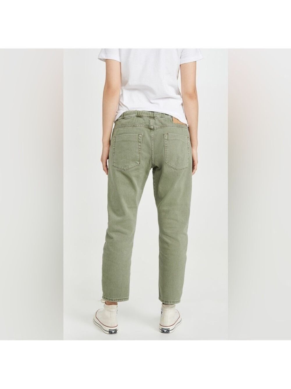 One Teaspoon Shabbies Drawstring Boyfriend Jeans Super Khaki Size Small NWT - Picture 3 of 11